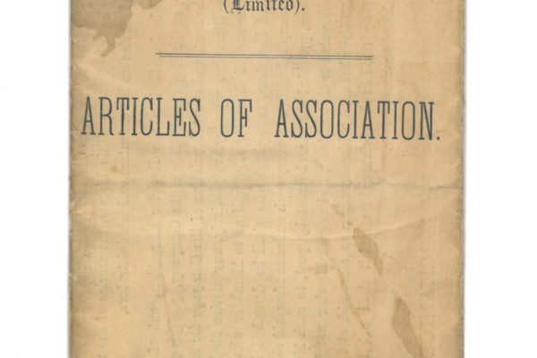 Barnsley Mechanics institute and public halls company articles of association 1877.