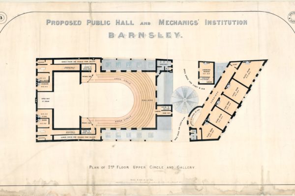 Mechanics Institute and Public Hall proposed building plans 1876.