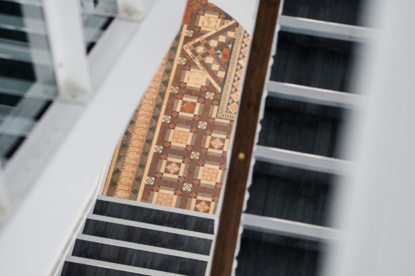 Present day view of our 1870s encaustic tiles.