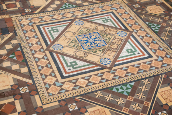 Remaining encaustic tiles from 1878.